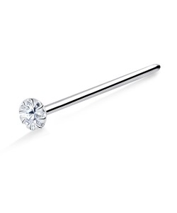 Round Straight Nose Stud Silver NSKA-634